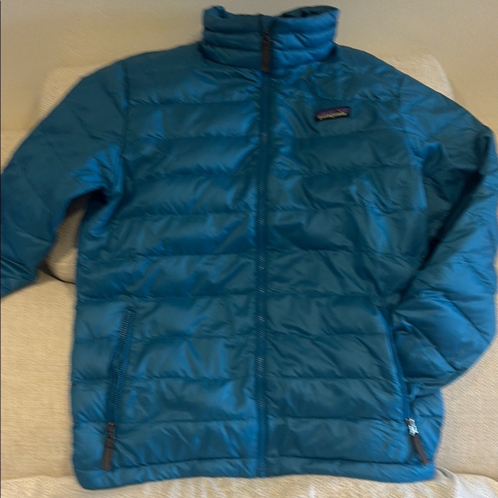 Patagonia Blue Puffer Jacket Lightweight Insulated